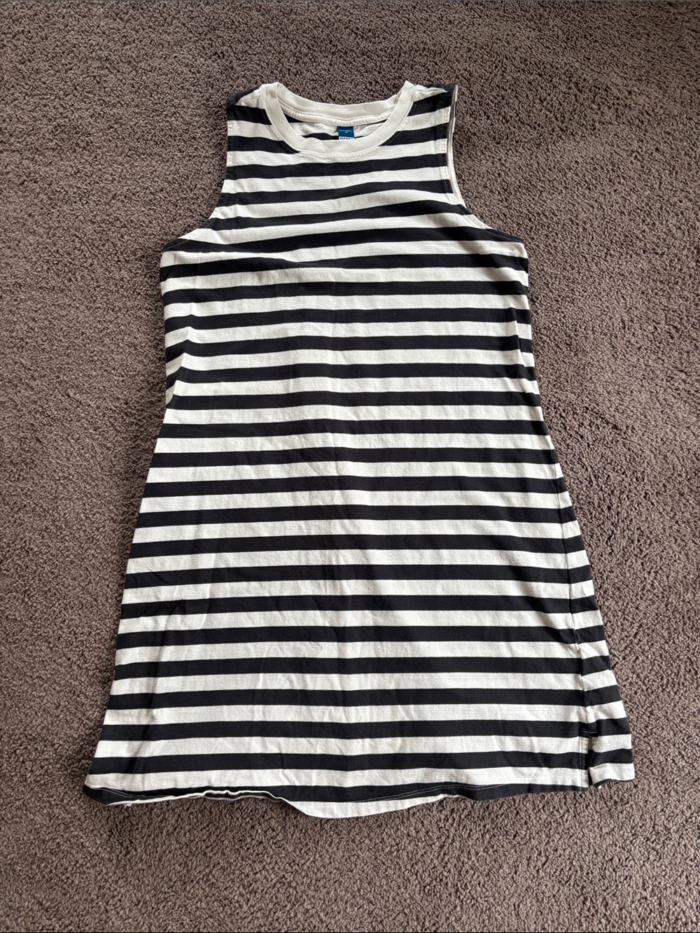 Cotton Striped Maternity Dress